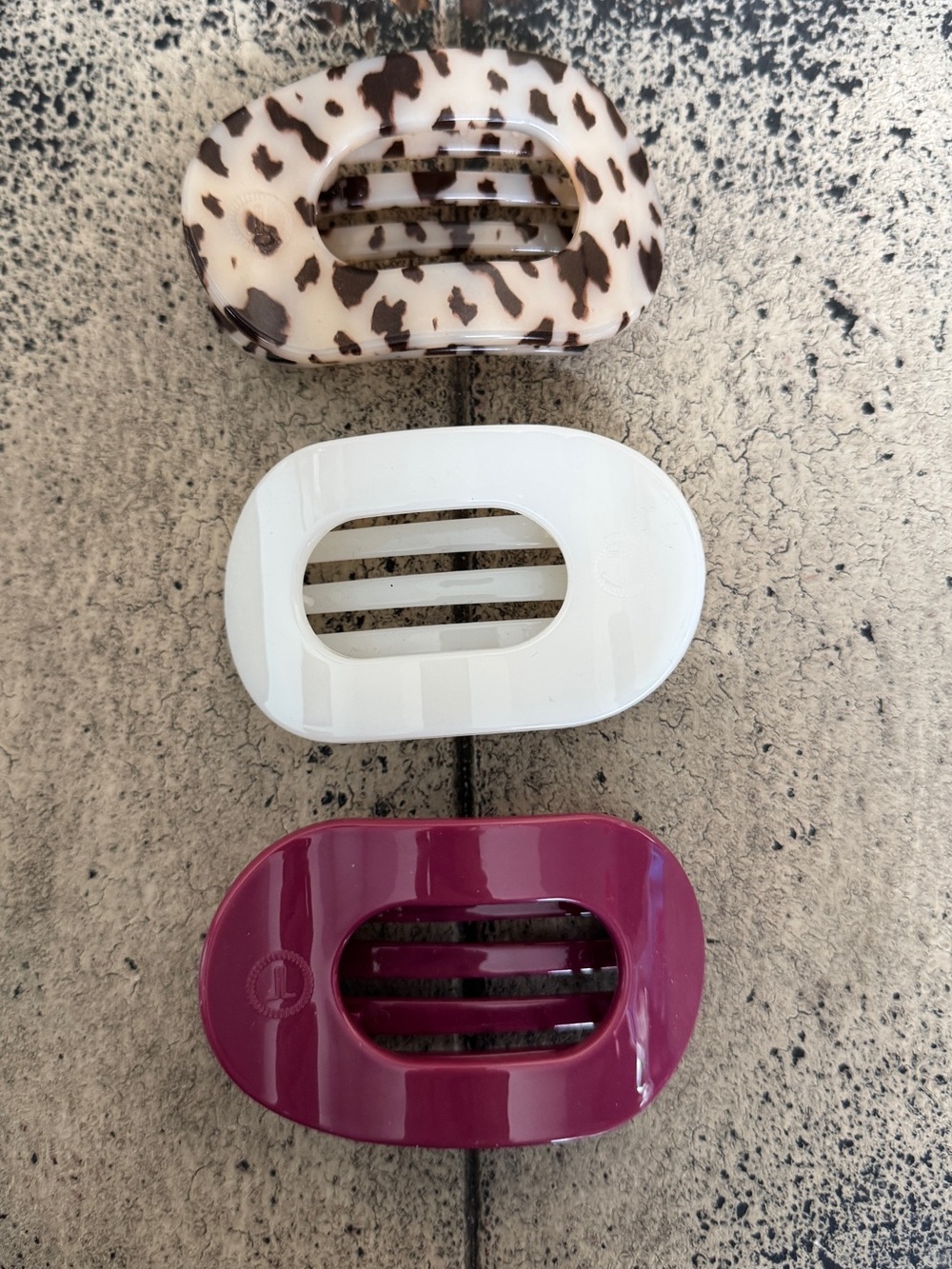 Teleties Flat Round Hair Clip Set